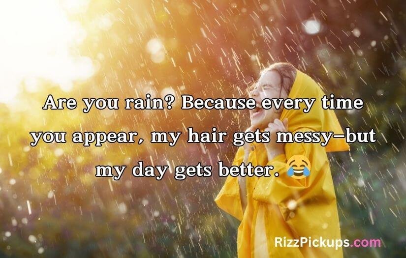 Rain Pickup Lines