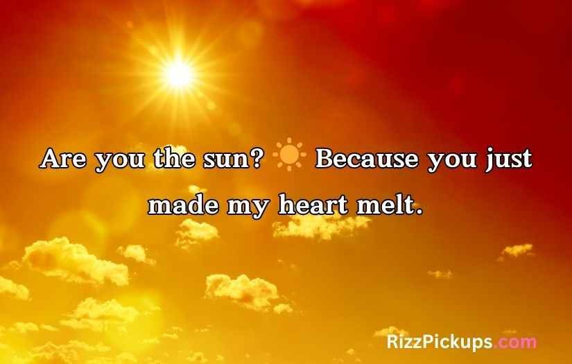 Hot Weather Pick Up Lines