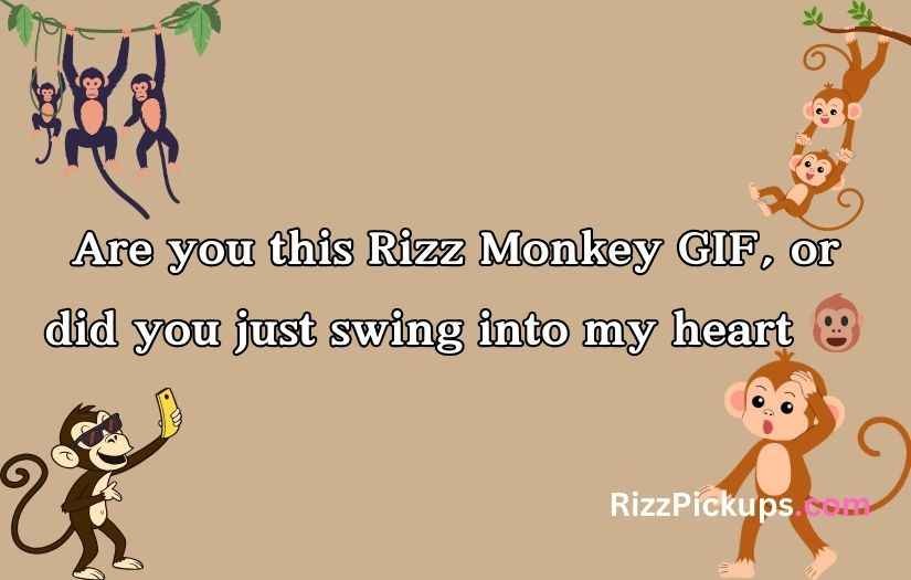 Rizz Monkey GIF Pick Up Lines