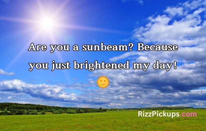 Weather Pick Up Lines