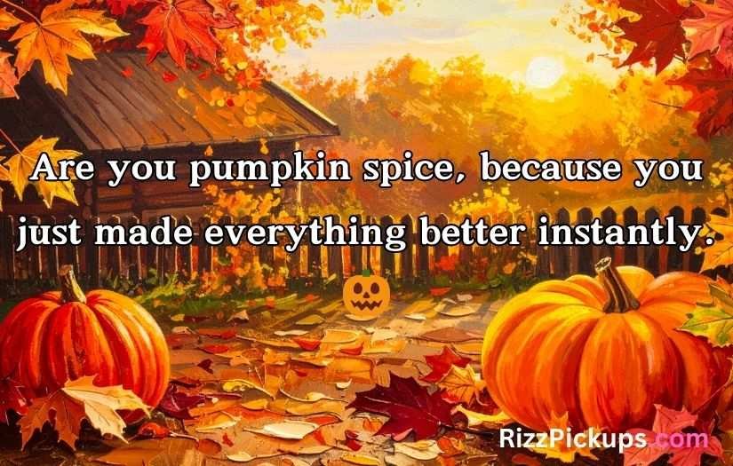 Autumn Pick Up Lines