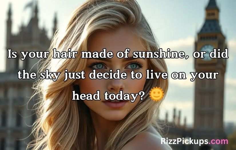 Blonde Pick Up Lines