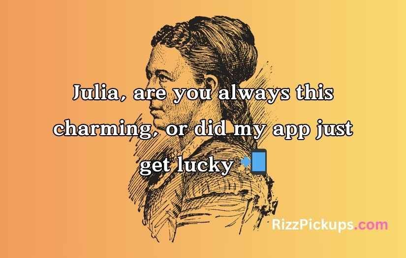 Julia Pickup Line
