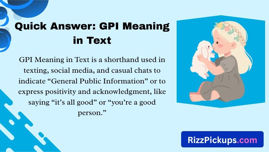 GPI Meaning in Text