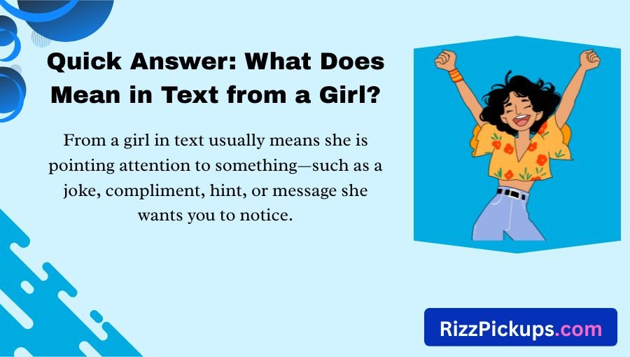 Meaning in Text from a Girl