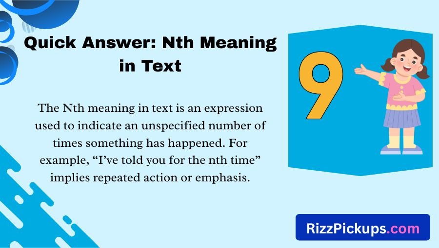 Nth Meaning in Text