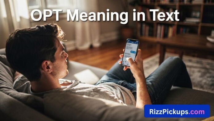 OPT Meaning in Text