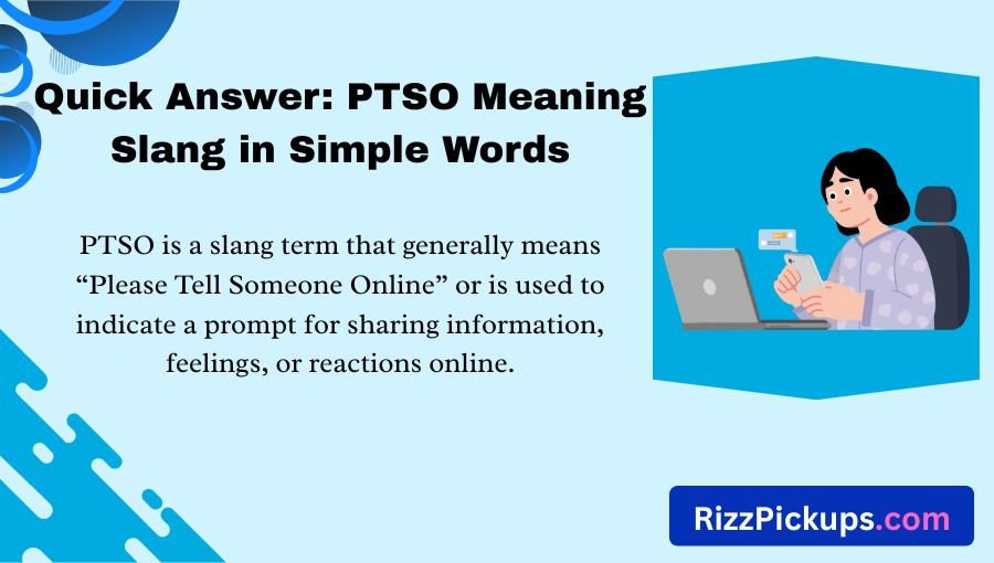 PTSO Meaning Slang