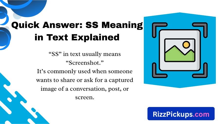 SS Meaning in Text
