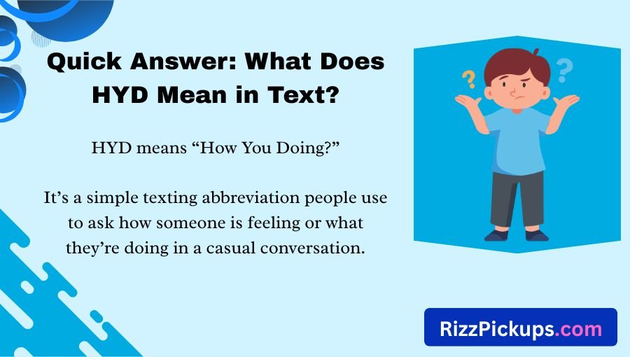 What Does HYD Mean in Text