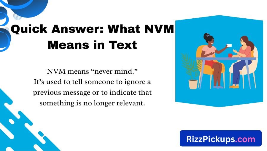 What Does NVM Mean in Text
