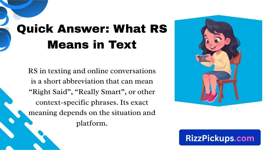 What Does RS Mean in Text