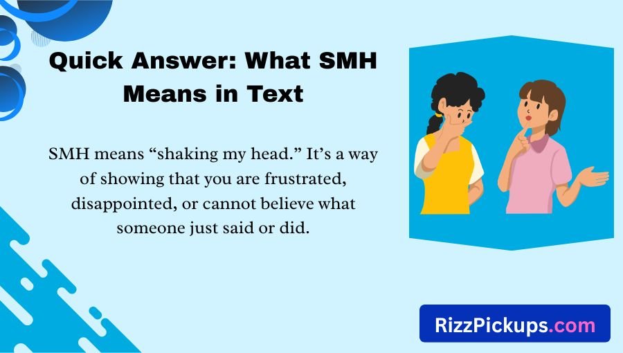 What Does SMH Mean in Text