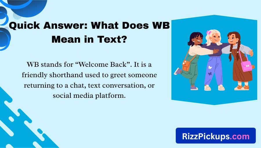 What Does WB Mean in Text