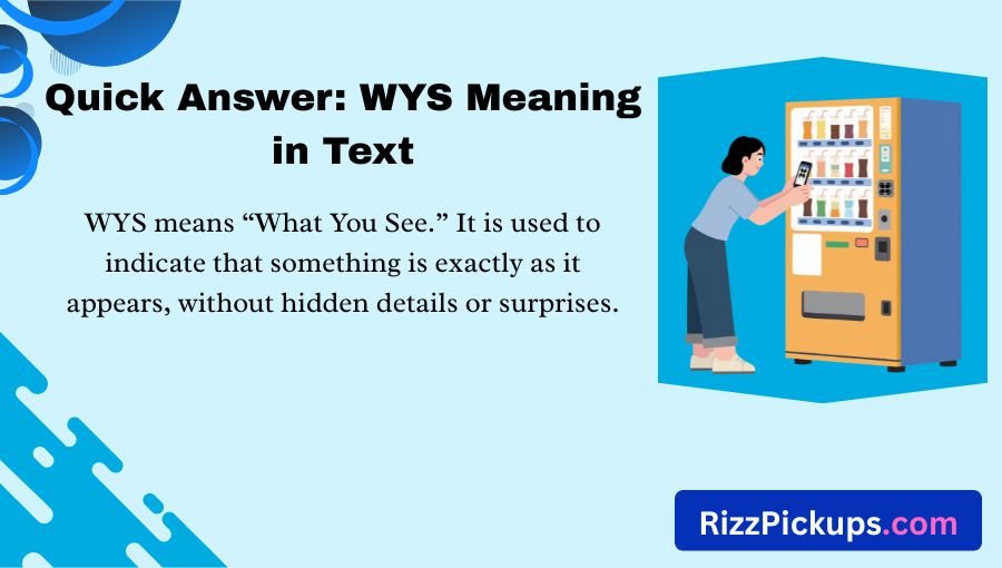 WYS Meaning in Text