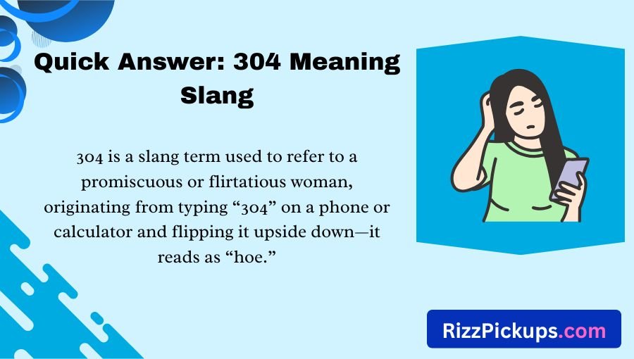 304 Meaning Slang