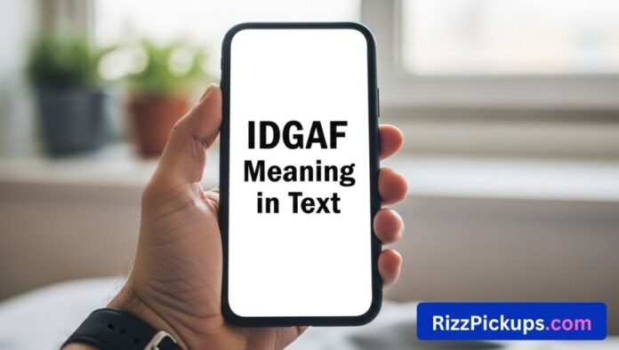 IDGAF Meaning in Text IDGAF Meaning in Text