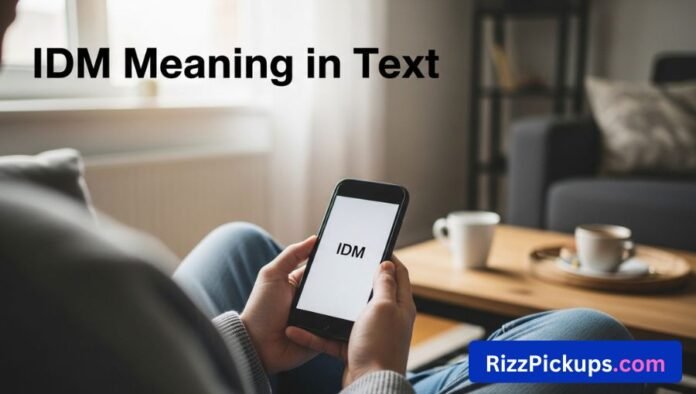 IDM Meaning in Text