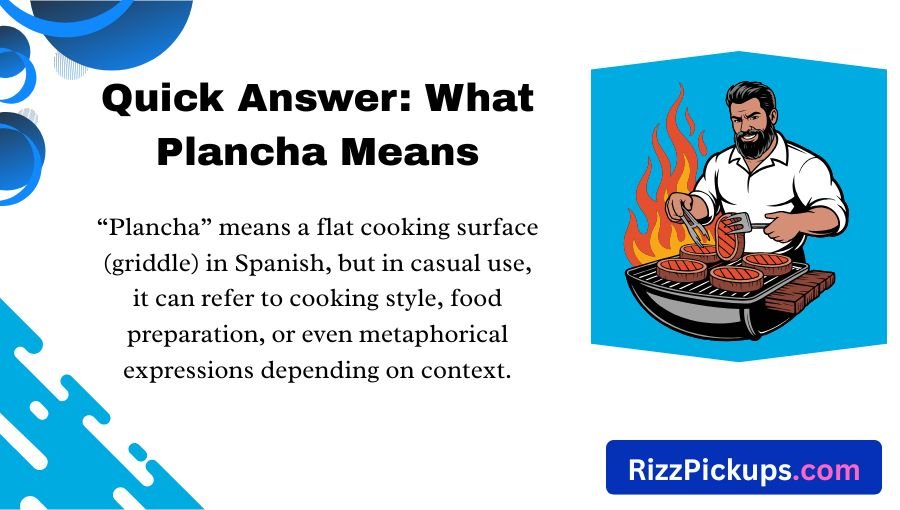 Plancha Meaning