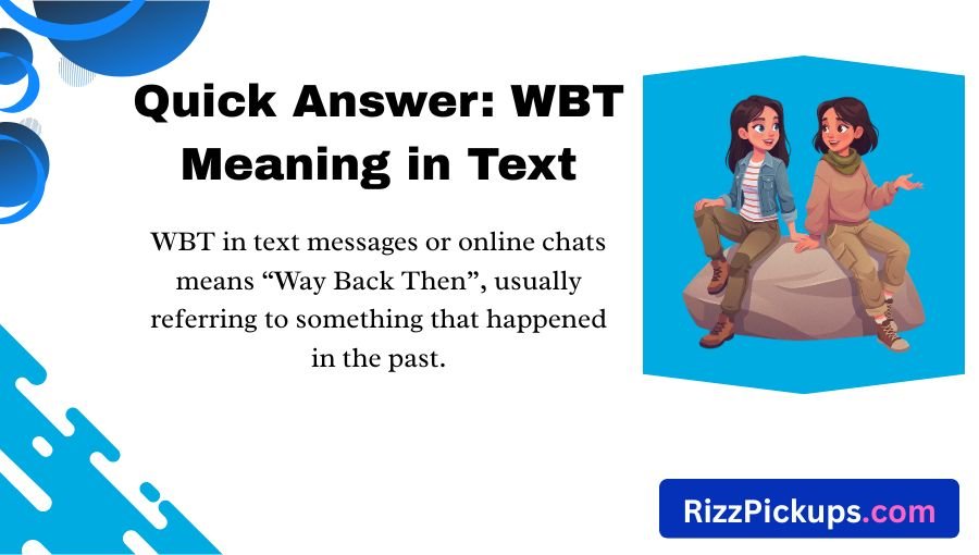 WBT Meaning in Text